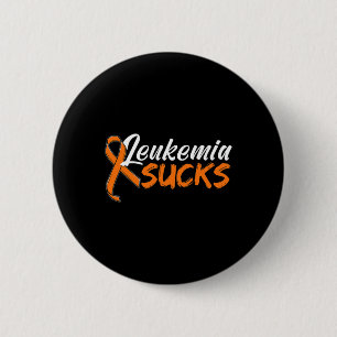 Blood Cancer Orange Ribbon Awareness Apparel 6 Cm Round Badge