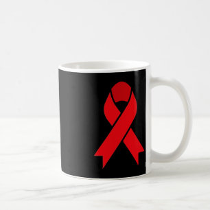 Blood Cancer Red Ribbon Week Awareness HIVAIDS Awa Coffee Mug