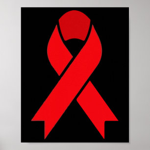 Blood Cancer Red Ribbon Week Awareness HIVAIDS Awa Poster