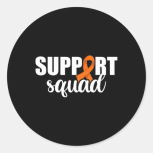 Blood Cancer Support Squad 1  Classic Round Sticker