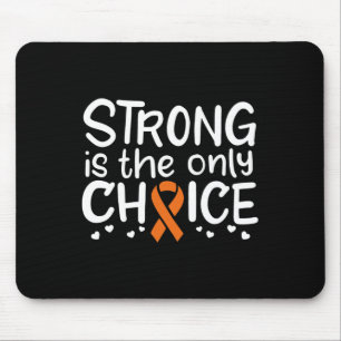Blood Cancer Survivor Fighter Chemo Orange Ribbon Mouse Pad