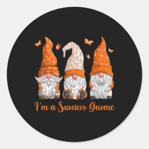 Blood Cancer Survivor Kids Classic Round Sticker