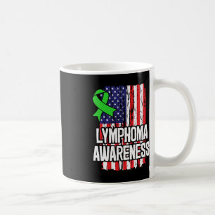 Blood Cancer Survivor Lime Green Awareness Ribbon  Coffee Mug