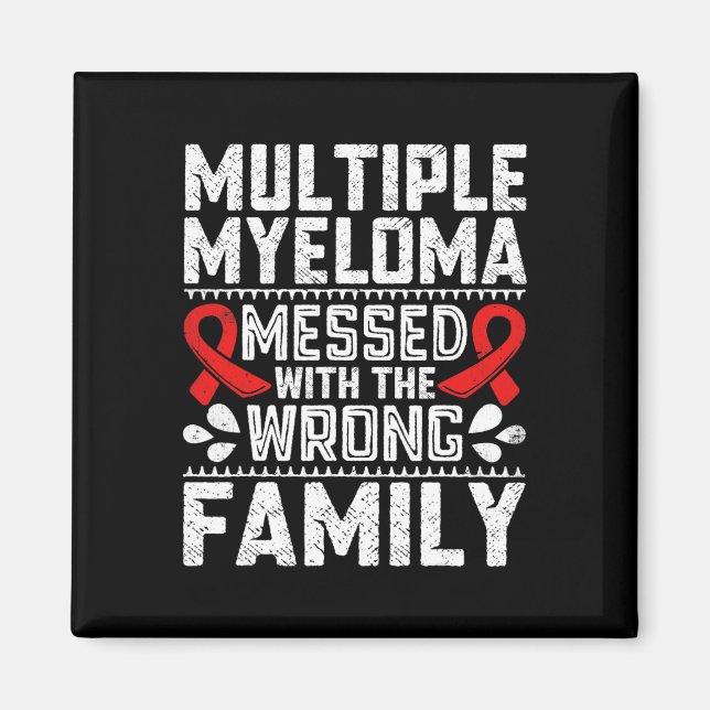Blood Cancer Survivor Plasma Cell Myeloma Awarenes Magnet (Front)