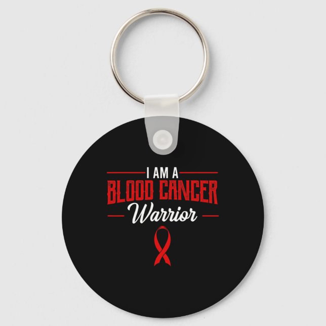 Blood Cancer Warrior Liquid Tumour Hematologists R Key Ring (Front)