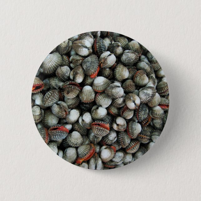 Blood Cockle Shells 6 Cm Round Badge (Front)