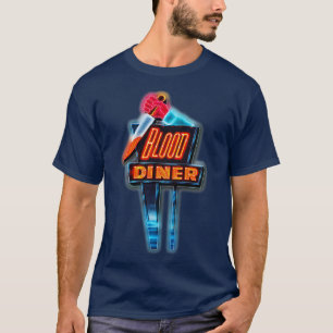 Blood Diner Retro Cult Classic Horror Fan Art T-Shirt