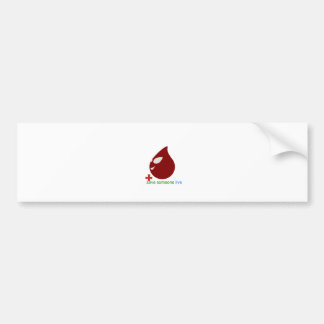 blood donation bumper sticker