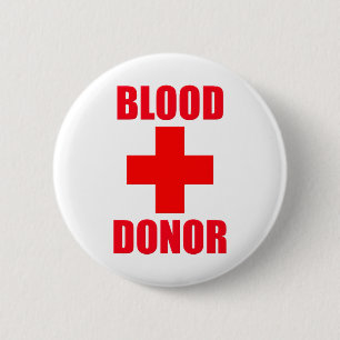 Blood Donor 6 Cm Round Badge