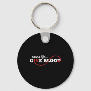 Blood Donor Save A Life Give Blood Donation Awaren Key Ring
