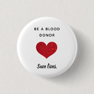 Blood Donor - Save Lives - Round Button