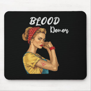 Blood Donor Women Bandanna Lives Blood Donation Aw Mouse Pad