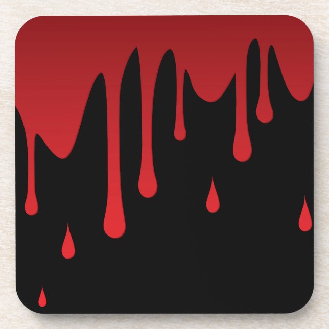 Blood dripping coaster (Front)