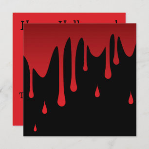 Blood dripping invitation