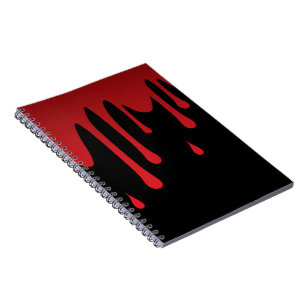 Blood dripping notebook