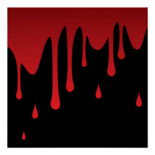 Blood dripping poster