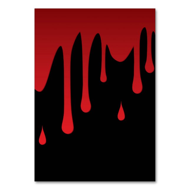 Blood dripping table number (Front)