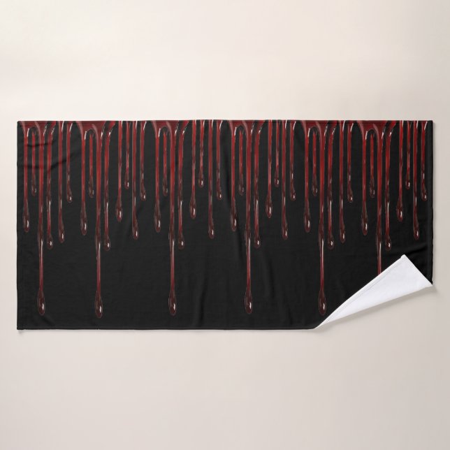 Blood Drips Bath Towel (Bath Towel)