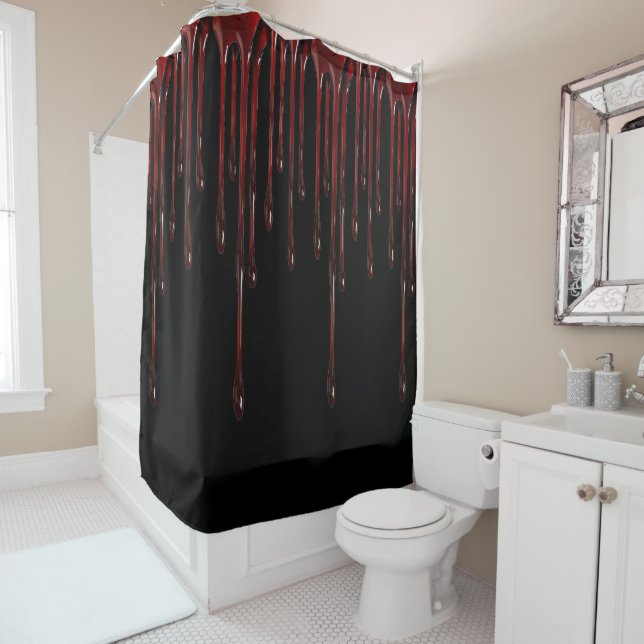 Blood Drips Shower Curtain (In Situ)