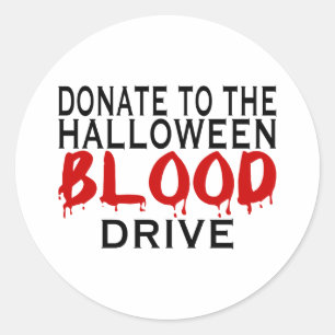 Blood Drive Classic Round Sticker