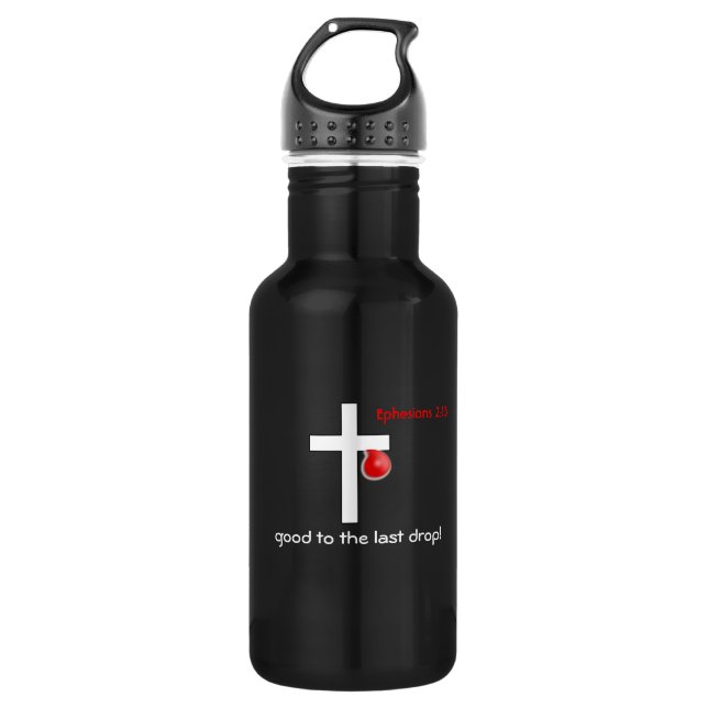 Blood Drop Cross 532 Ml Water Bottle (Front)