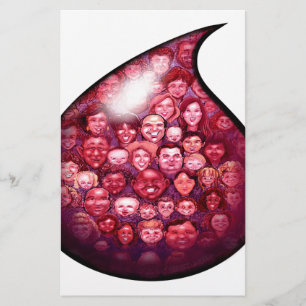 Blood Drop Stationery
