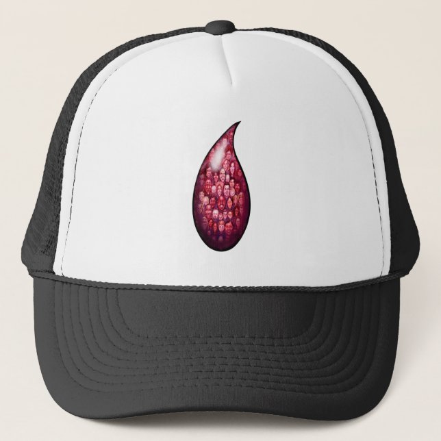 Blood Drop Trucker Hat (Front)