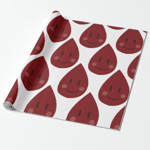 Blood Drop Wrapping Paper