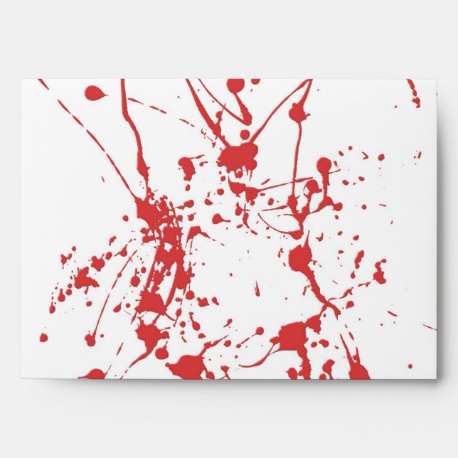 Blood Envelope For Halloween Invitations (Front)