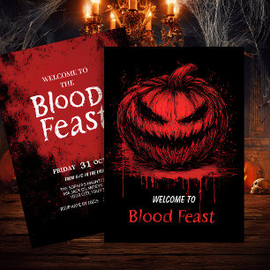 Blood Feast Halloween Invitation
