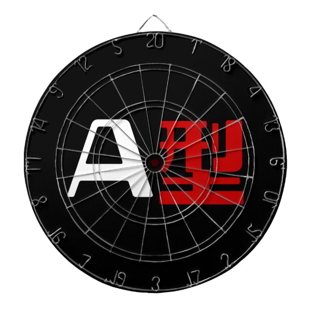 Blood Group A Japanese Kanji Dartboard (Front)