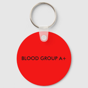 BLOOD GROUP A+ KEY RING
