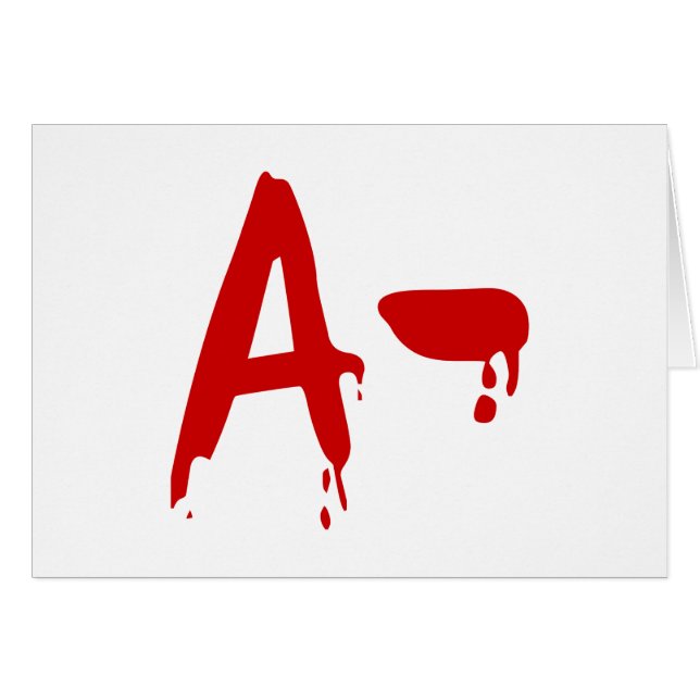 Blood Group A- Negative #Horror Hospital (Front Horizontal)