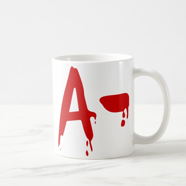 Blood Group A- Negative #Horror Hospital Coffee Mug (Right)