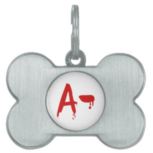 Blood Group A- Negative #Horror Hospital Pet Tag