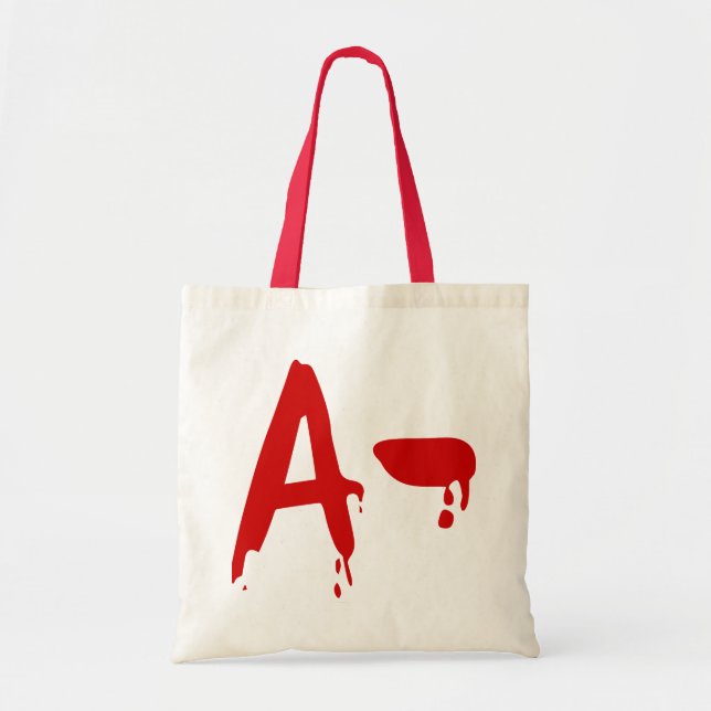Blood Group A- Negative #Horror Hospital Tote Bag (Front)