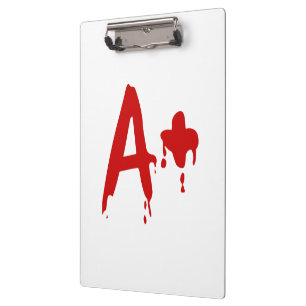 Blood Group A+ Positive #Horror Hospital Clipboard