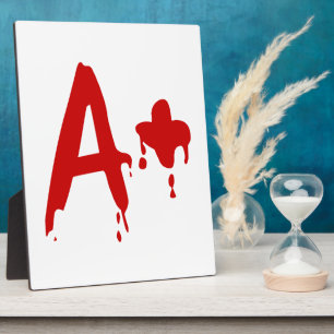 Blood Group A+ Positive #Horror Hospital Plaque