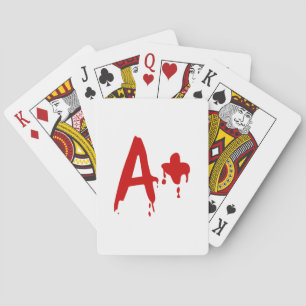Blood Group A+ Positive #Horror Hospital Playing Cards
