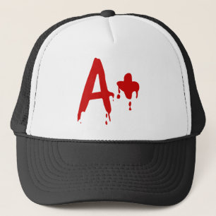 Blood Group A+ Positive #Horror Hospital Trucker Hat