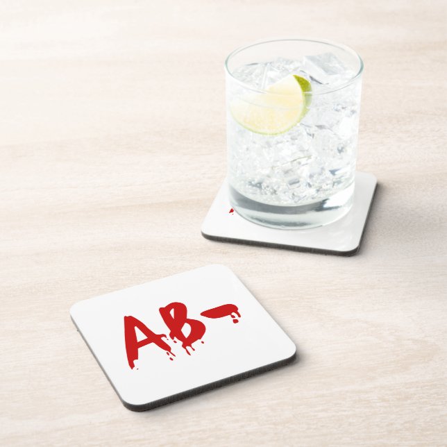 Blood Group AB- Negative #Horror Hospital Coaster (Right Side)
