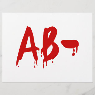 Blood Group AB- Negative #Horror Hospital Flyer
