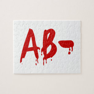 Blood Group AB- Negative #Horror Hospital Jigsaw Puzzle