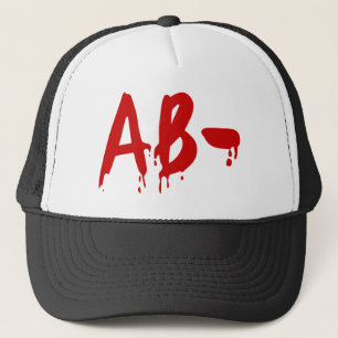 Blood Group AB- Negative #Horror Hospital Trucker Hat