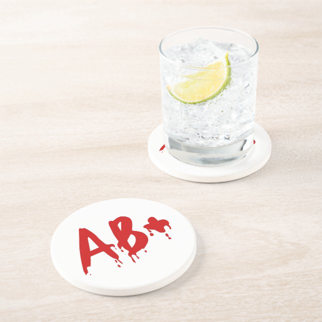 Blood Group AB+ Positive #Horror Hospital Coaster (Side)