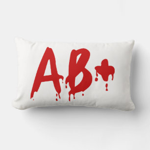 Blood Group AB+ Positive #Horror Hospital Lumbar Cushion