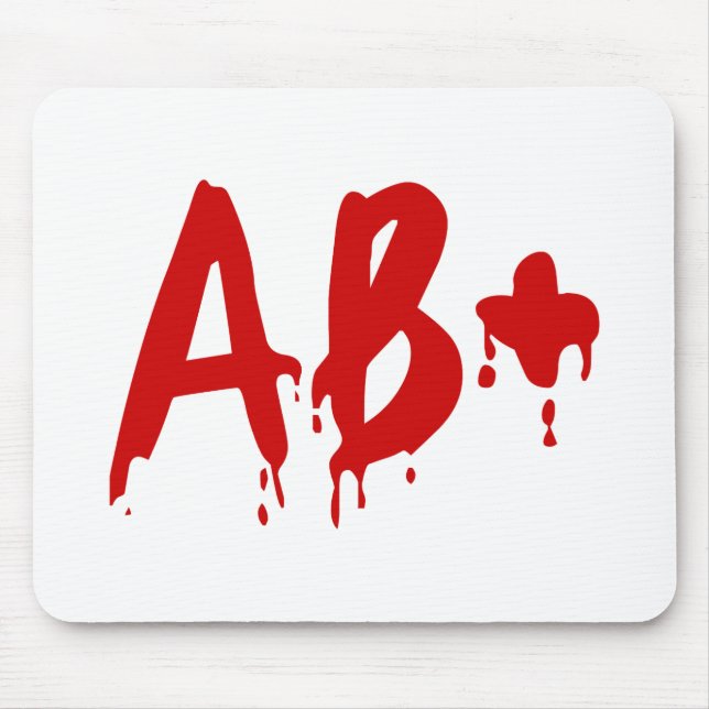 Blood Group AB+ Positive #Horror Hospital Mouse Pad (Front)