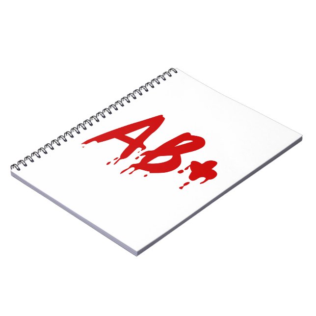 Blood Group AB+ Positive #Horror Hospital Notebook (Left Side)