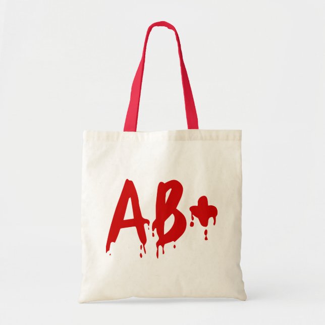 Blood Group AB+ Positive #Horror Hospital Tote Bag (Front)