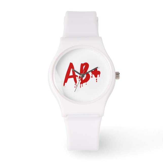 Blood Group AB+ Positive #Horror Hospital Watch (Front)